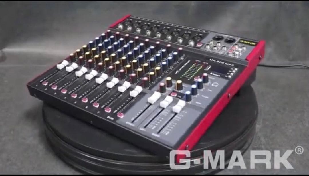 G-MARK MK800 MP3アナログミキサーミキサー8つのマイク入力Gマーク