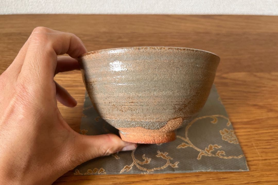 唐津茶碗（中里 重利作）共箱 【茶道用抹茶碗】