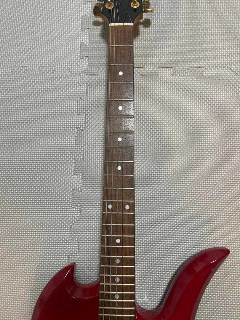 TARGET ギター レッド/オレンジグラデーション　hide モッキンバード