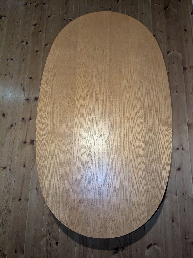 無印良品　ナチュラルこたつ木製 楕円形 敷＆掛布団付き