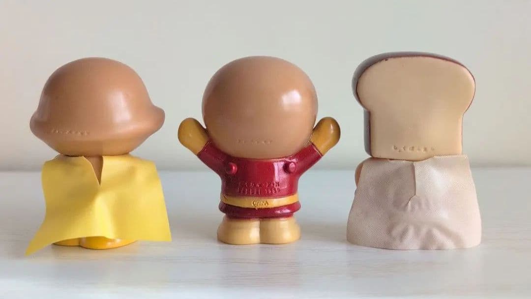 初期ソフビ アンパンマン しょくぱんまん カレーパンマン 1989 フィギュア