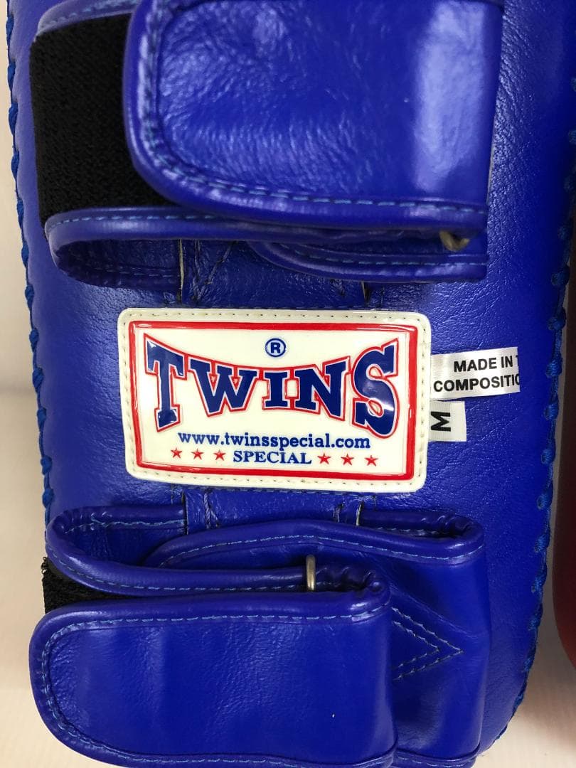N023 TWINS SPECIAL キックミット 本革 青