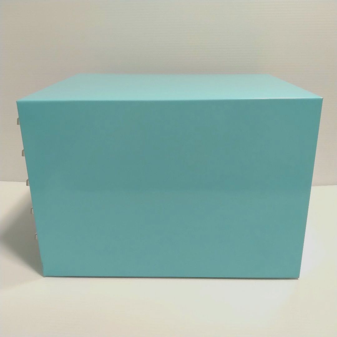 ナカバヤシ スチール レターラック 書類ケース 卓上 水色 昭和レトロ