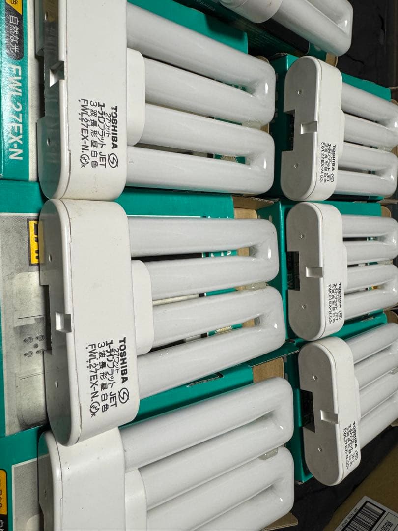 東芝ライテック ユーライン フラット FWL27EX-N ３波長形 昼白色　7個