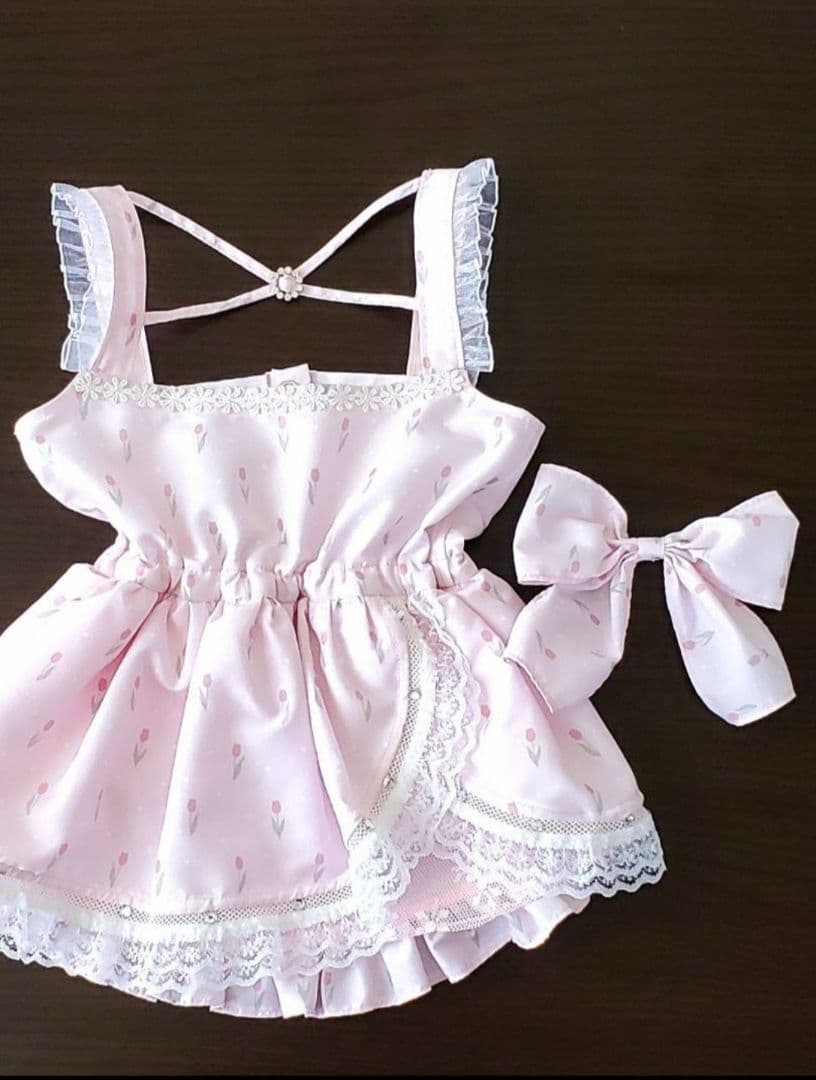 Yue♡　チューリップ柄キャミワンピ　Lサイズ