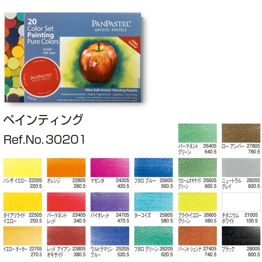 新品 パンパステル 20色セット ペインティング 30201[ホルベイン]