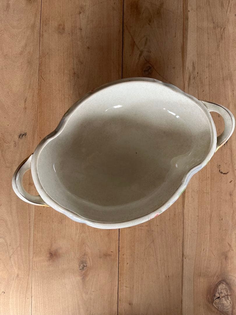 ルネヴィル陶器製スープ皿（デイジー装飾）、1900年頃