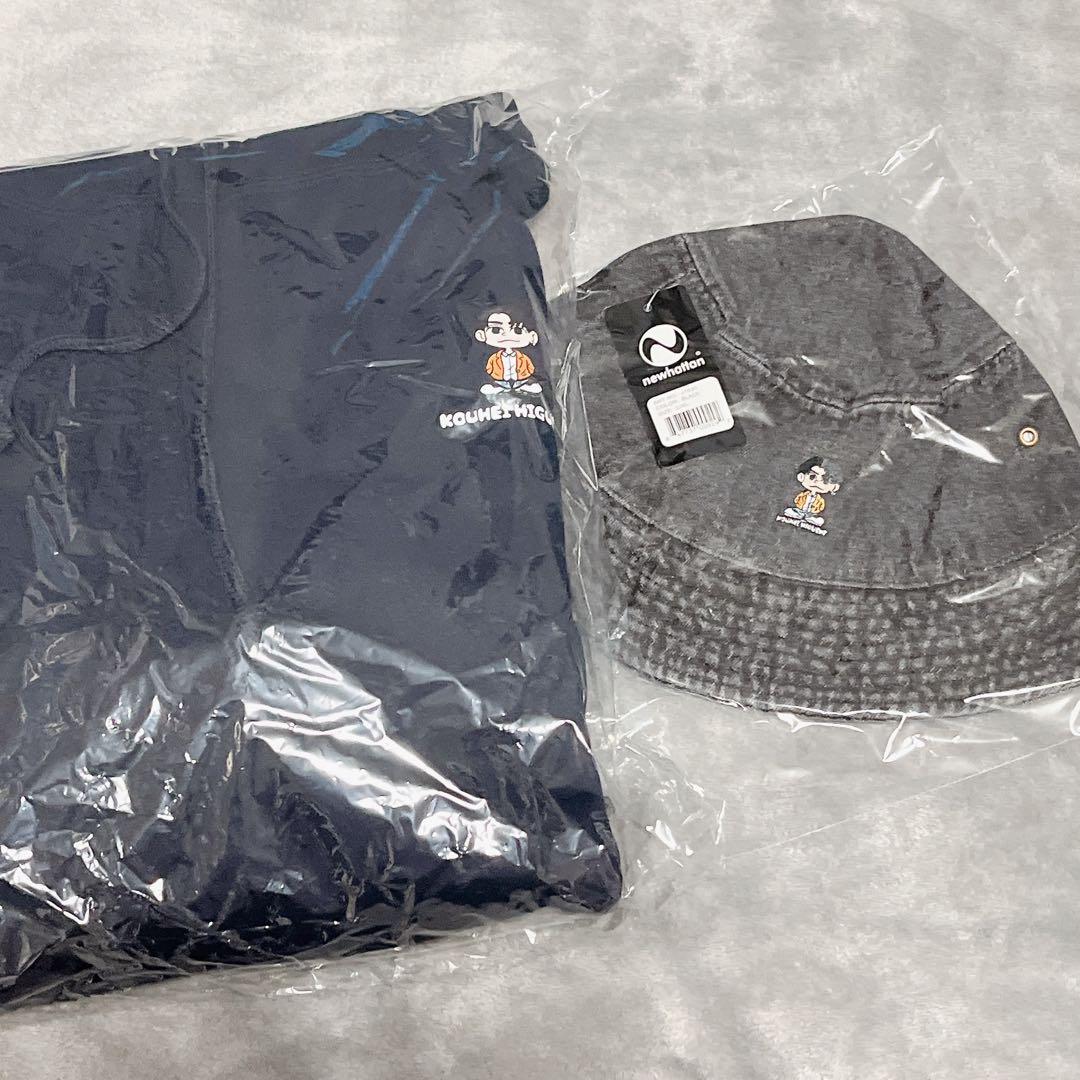 樋口幸平　パーカー　バケットハット　帽子