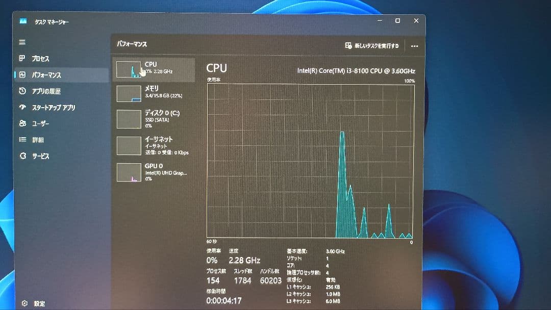 HP ProDesk 第8世代core i3 RAM16GB SSD256GB