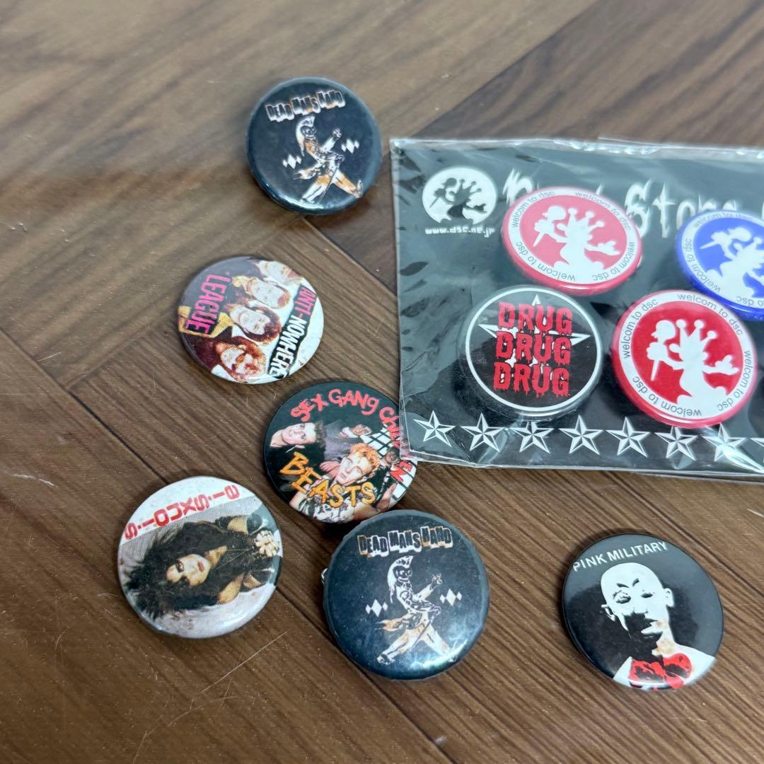 ミニ 缶バッジ ロック パンク 洋楽 海外 ピン まとめ 80年代 ヴィンテージ