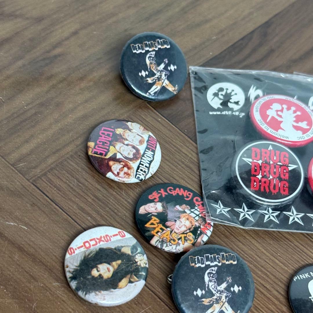 ミニ 缶バッジ ロック パンク 洋楽 海外 ピン まとめ 80年代 ヴィンテージ