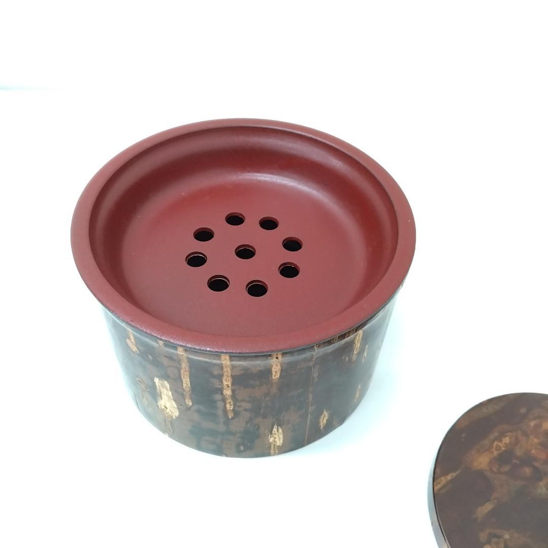 若《RJXSX》樺細工　角館　茶びつ　茶筒　茶器セット　茶こし