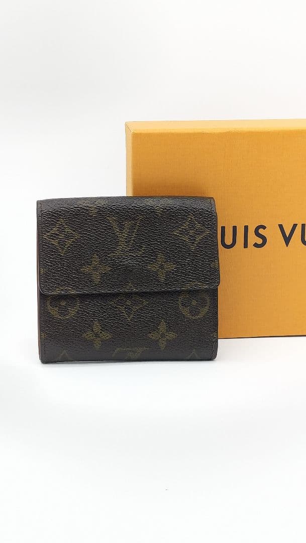 Louis Vuitton Wホック折財布 モノグラムブラウン