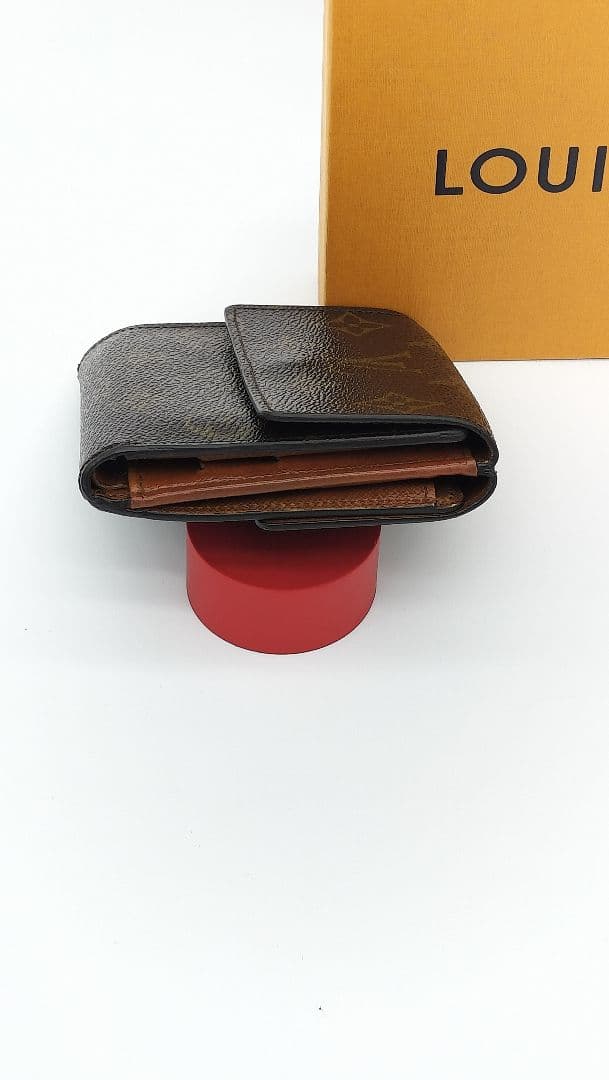 Louis Vuitton Wホック折財布 モノグラムブラウン