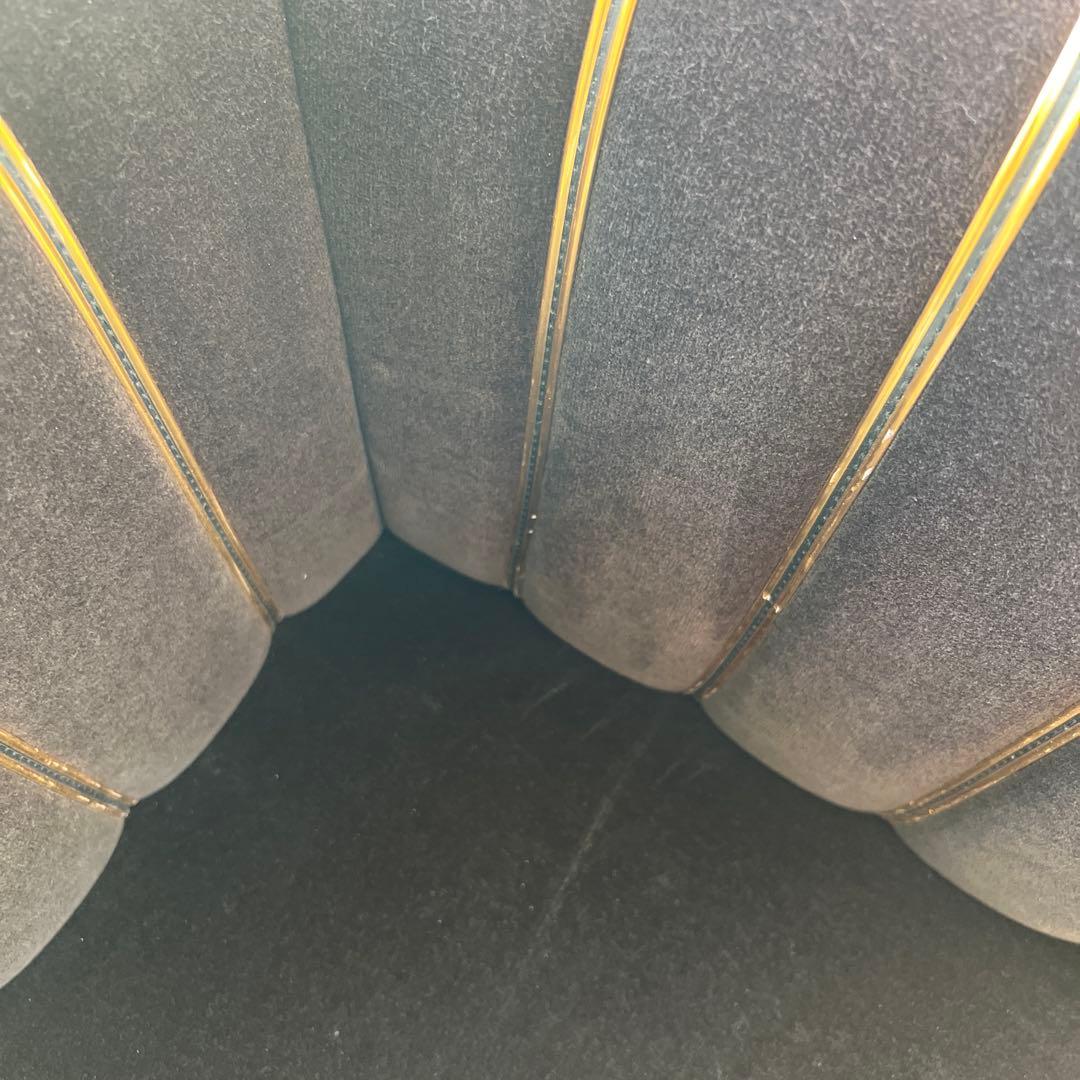 1人掛けソファー　オットマン付　クラブ風　ホテルラウンジ　昭和レトロ