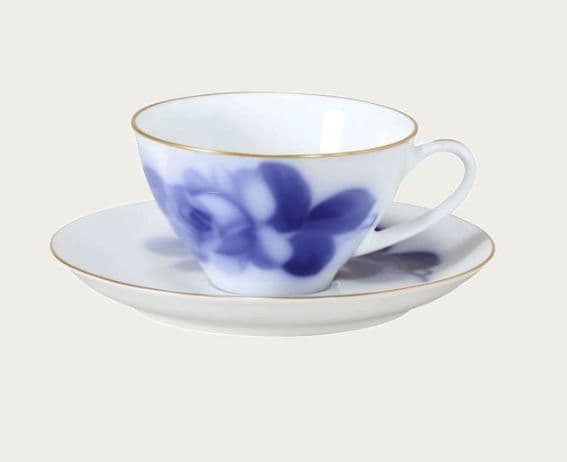 「紅茶の日」キャンペーン特別価格［大倉陶園］ブルーローズ ティーフォーツーセット