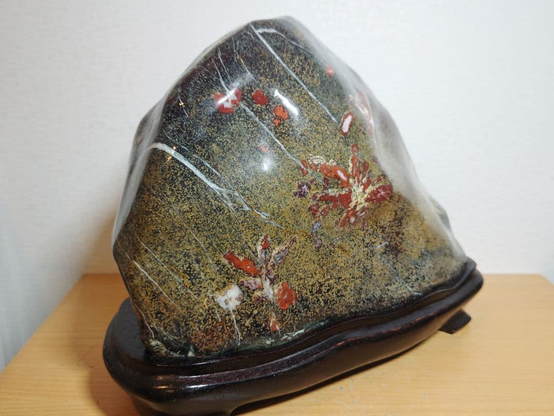 菊花石 24kg 菊紋石 花紋石 紋石 原石 鑑賞石 自然石 誕生石 鉱物 水石