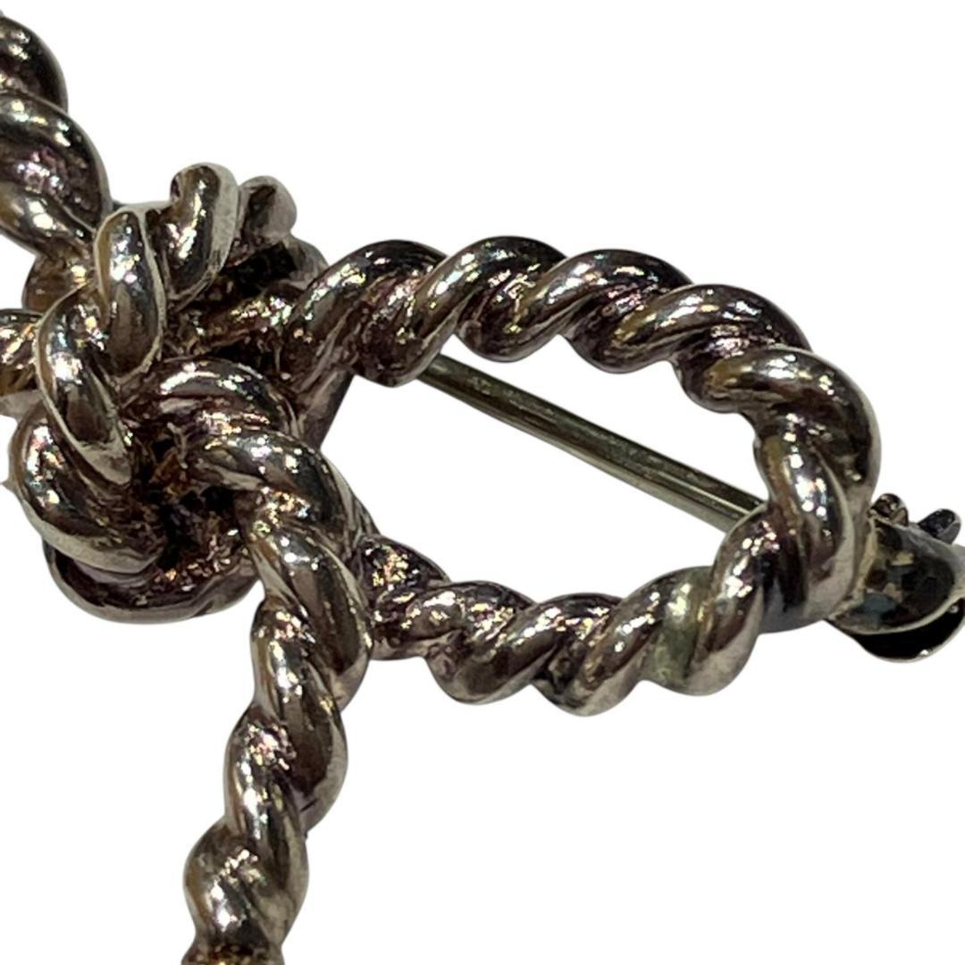 ティファニー　ブローチ リボン シルバー925 750 6ｇ