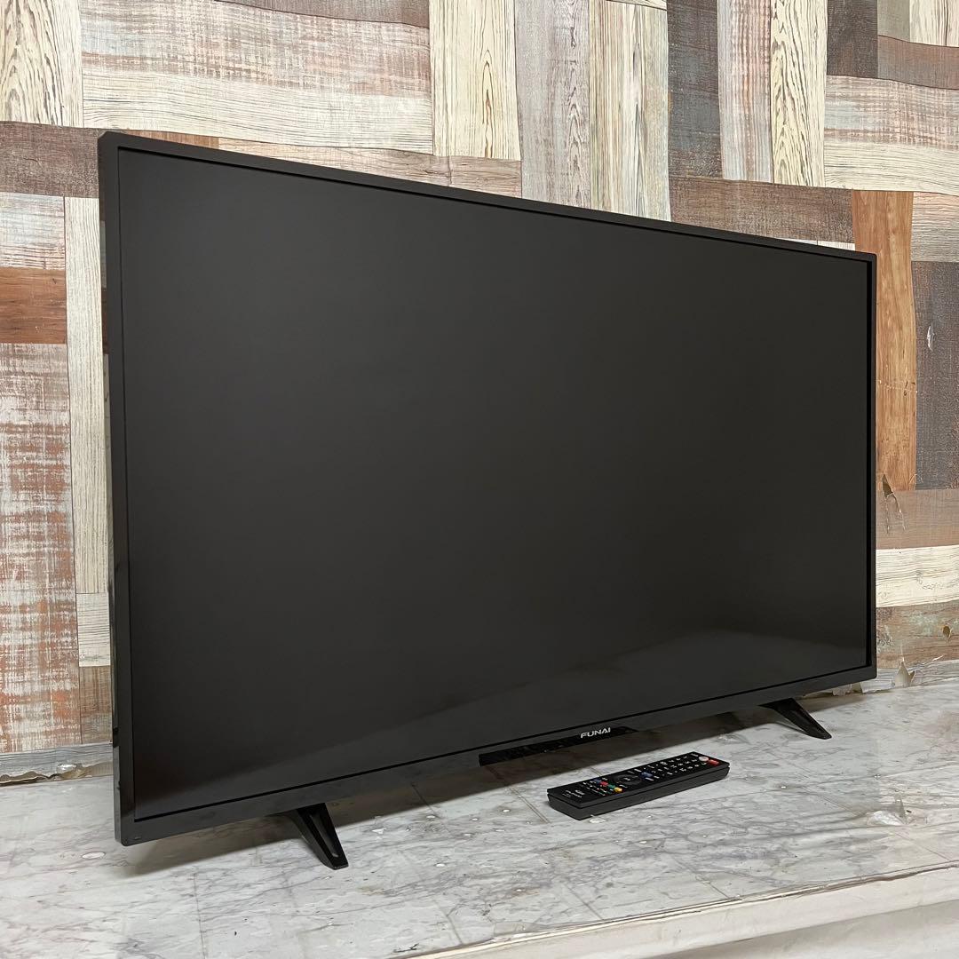 即日受渡❣️全国送料込3年前購入フナイ43型4K液晶テレビWチューナー高画質高音質
