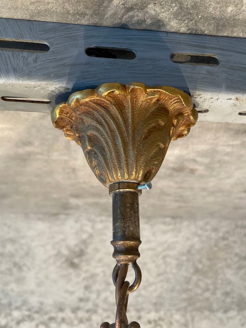 5-9.フランス アンティーク シャンデリア 5灯 キャンドル 吊り下げ