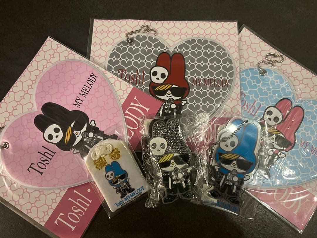 Toshi My Melody キーホルダー パスケース セット
