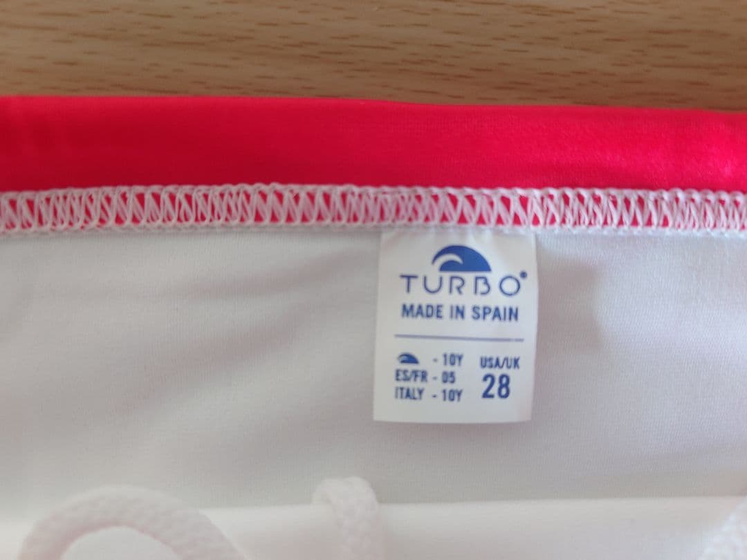 【新品】TURBO 水球水着 ポロパン 成蹊大学 28サイズ ホワイト/レッド