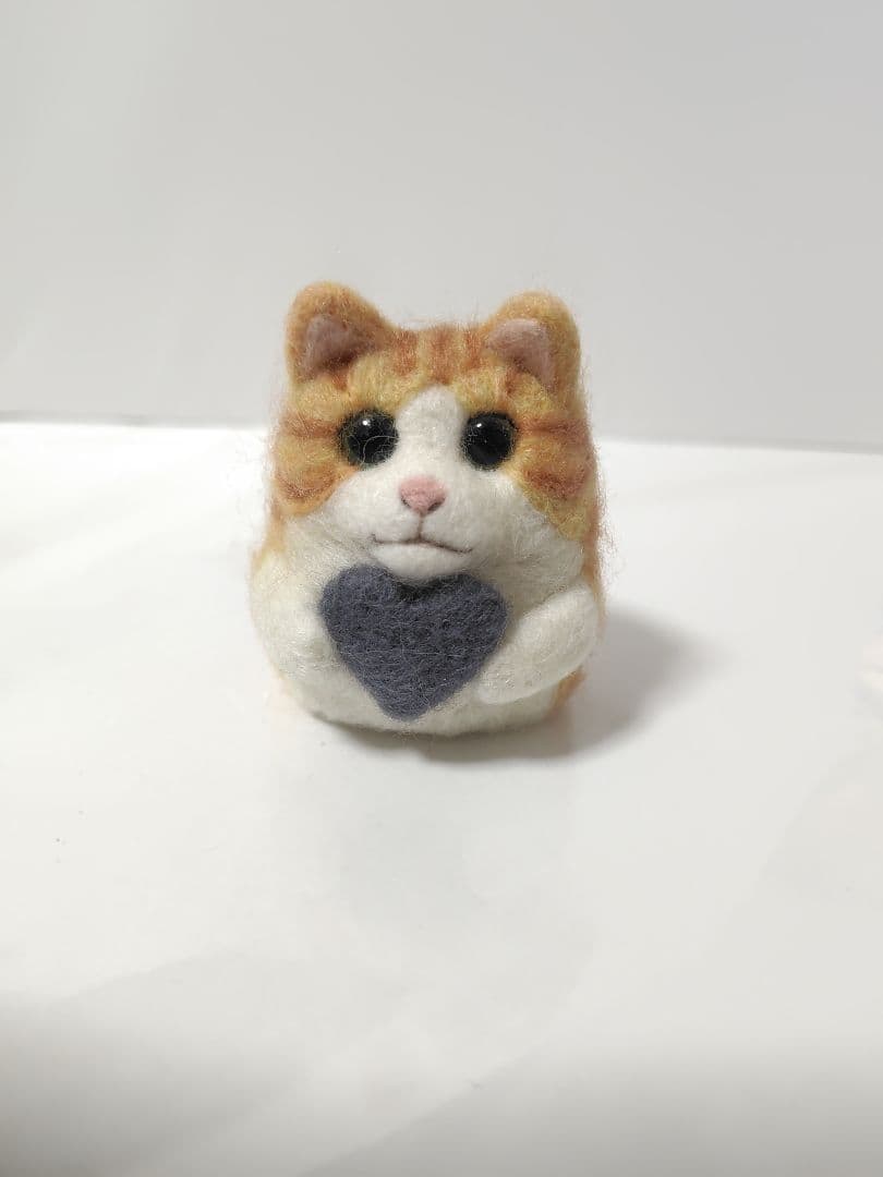 桜　羊毛フェルト　猫ちゃん