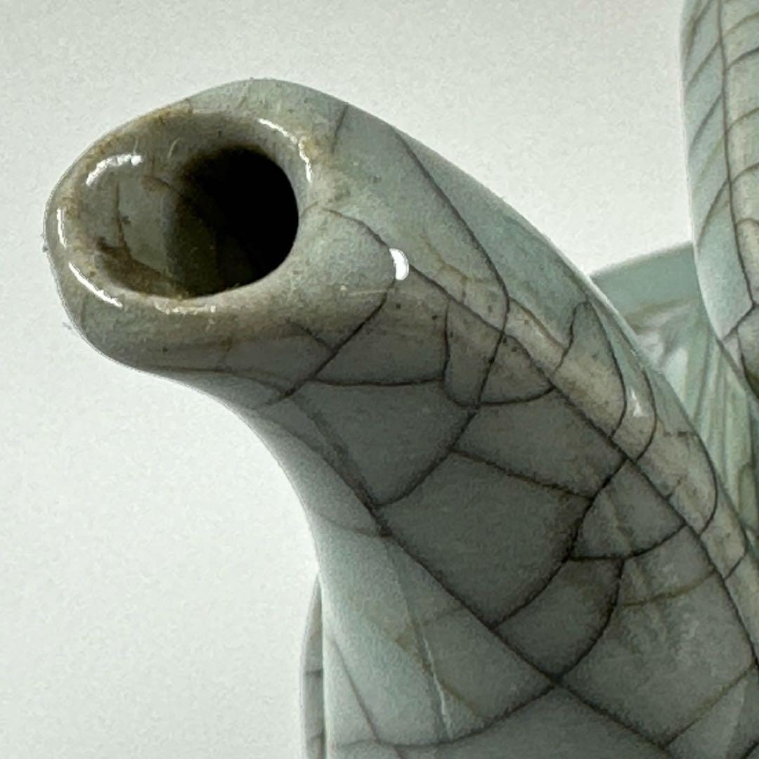 中国　古窯　哥窯水次　高さ13cm タカチ　東な7-0413①