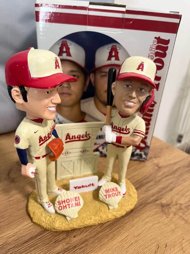 大谷翔平 マイク・トラウト シティーコネクト ダブルボブルヘッド人形