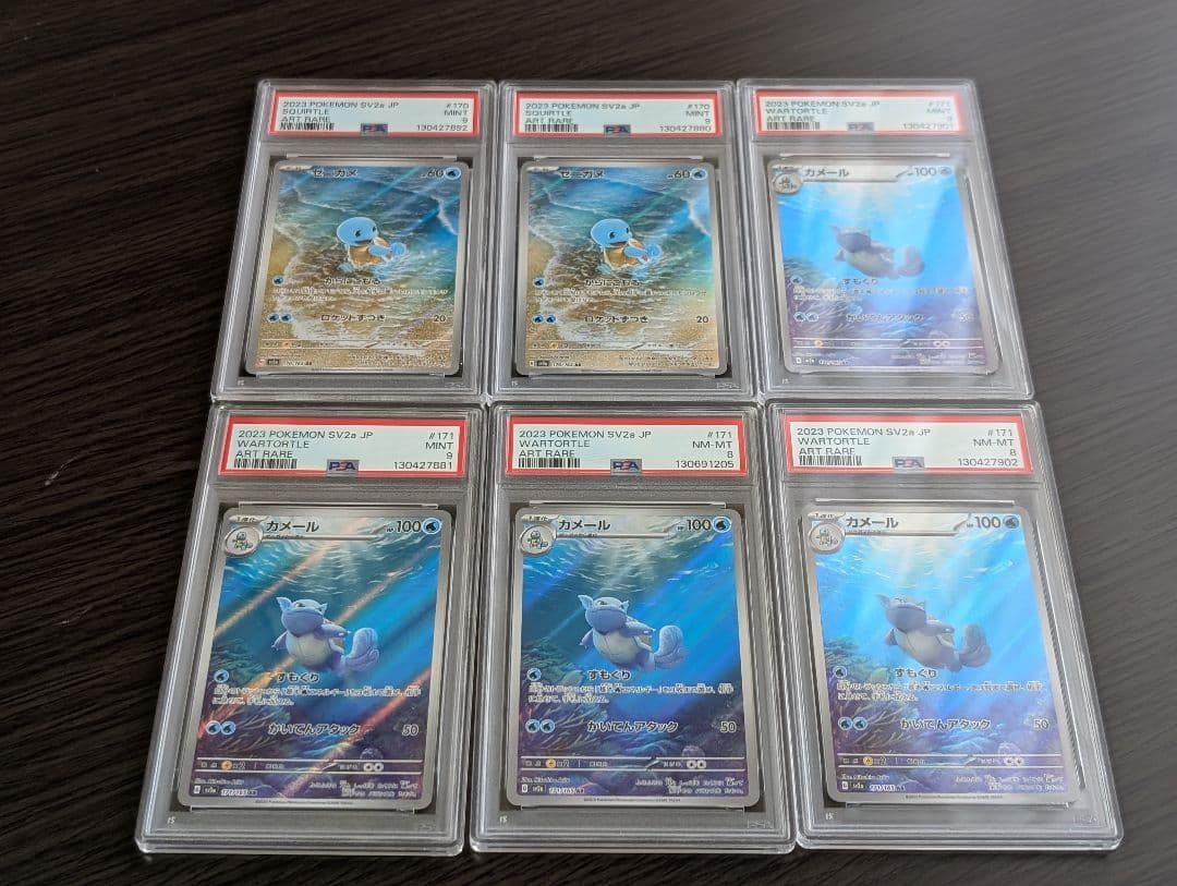 ゼニガメ　カメール　AR 151　PSA8 PSA9 セット
