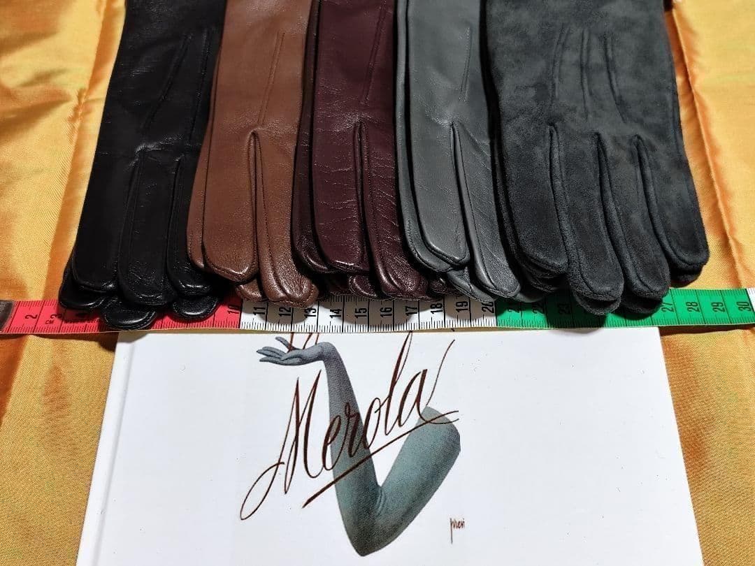 一部完売今季 メローラ ナッパ黒 ライニングなし グローブ 革手袋 MEROLA