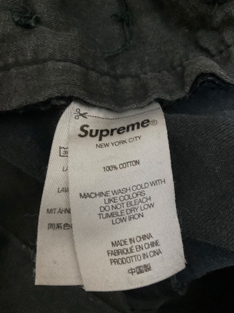 パンツ supreme 22SS chino pant black stars 32