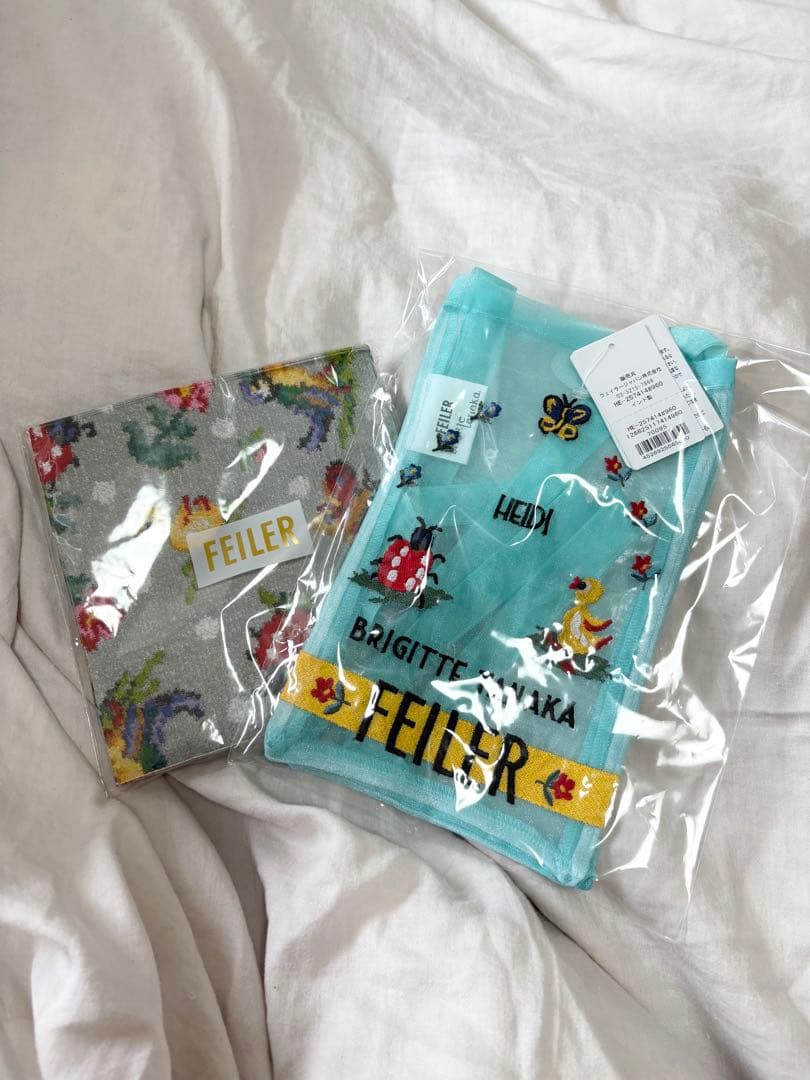 フェイラー　ブリジットタナカ　ハイジ　バッグ　ブルー　紙ナプキン　2こセット