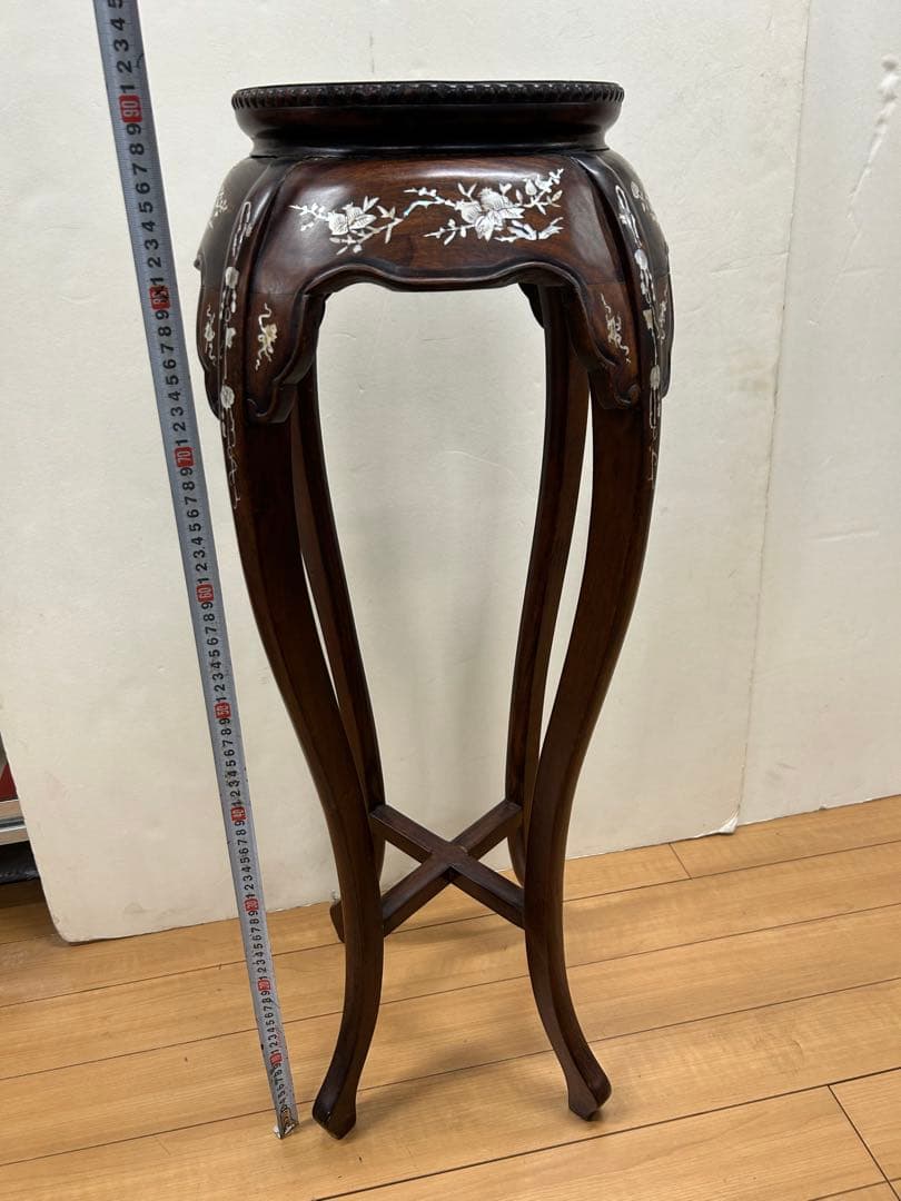 中国螺鈿高足花台　古物￼ 少ない　送料込み