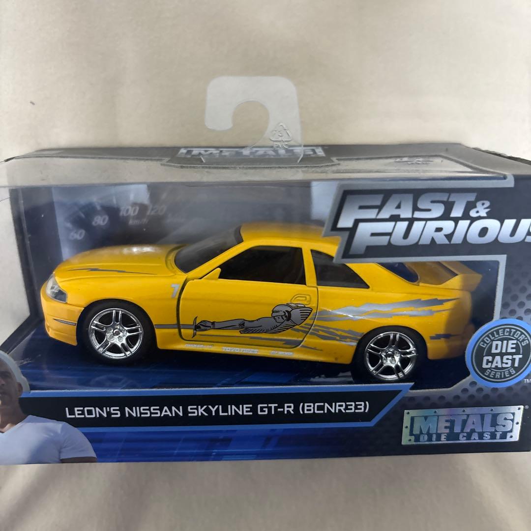 ワイルドスピードシリーズNissan Skyline GT-Rイエロー 1/32