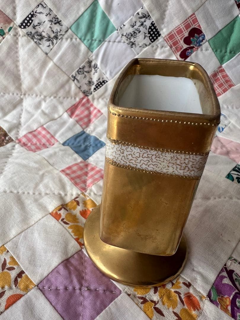 オールドノリタケたばこ入れ金彩