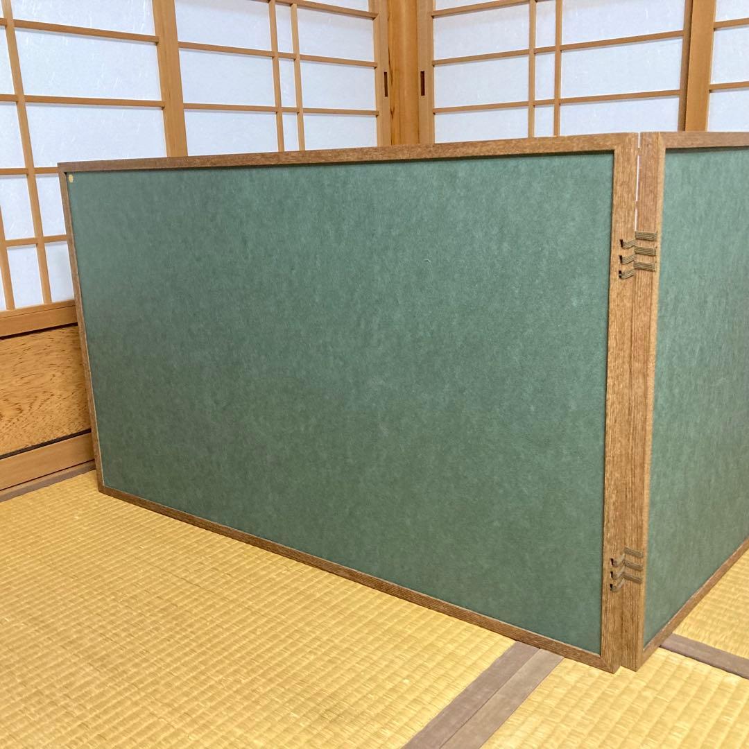 和歌 短歌 詩 古典 和風 衝立 屏風 茶道具 パーテーション 大型 レトロ