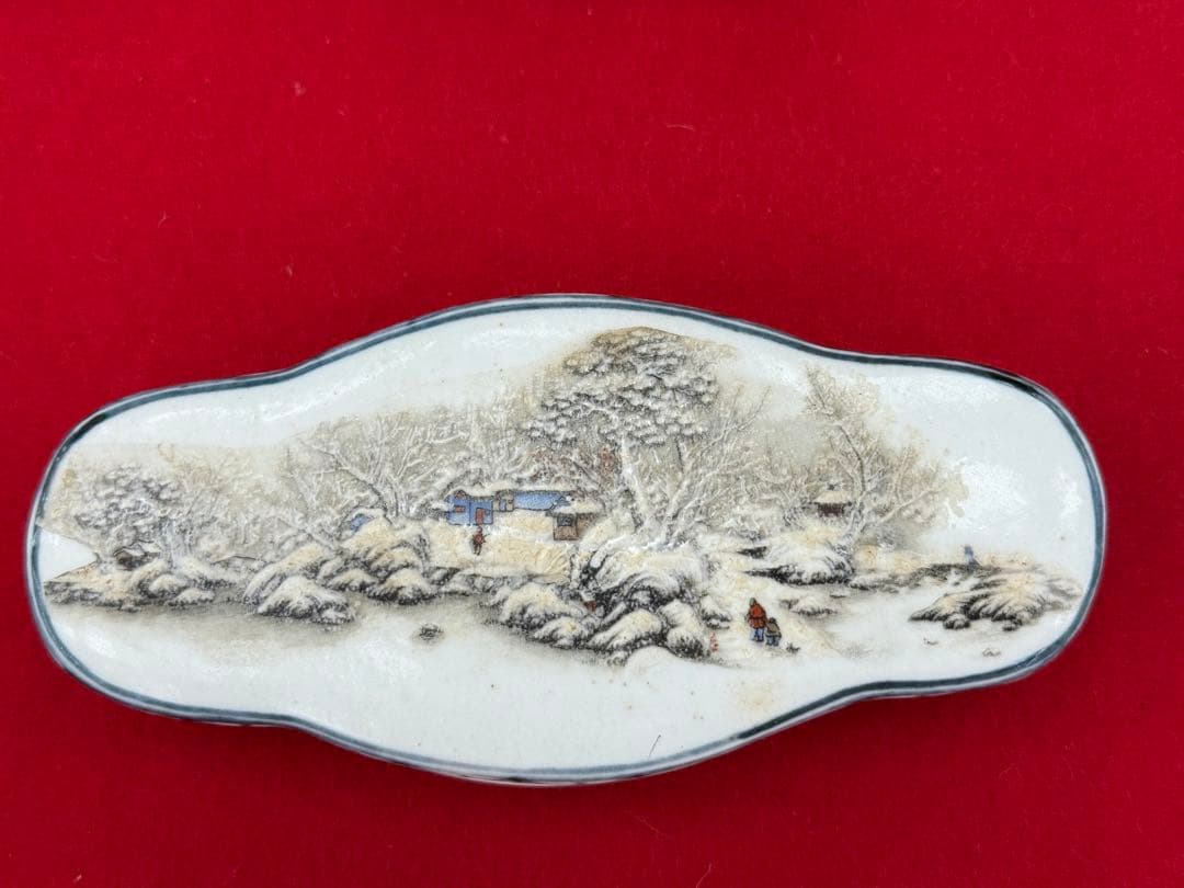 中国　粉彩香合　光緒年製銘　送料込み250501