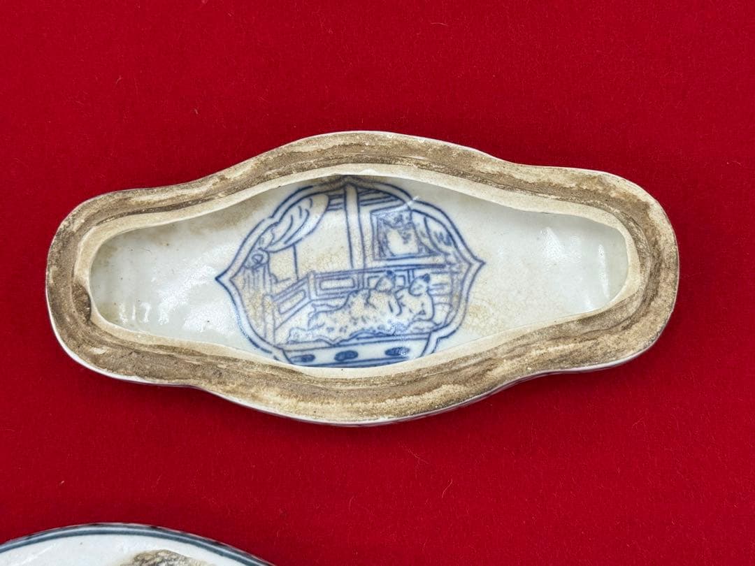 中国　粉彩香合　光緒年製銘　送料込み250501