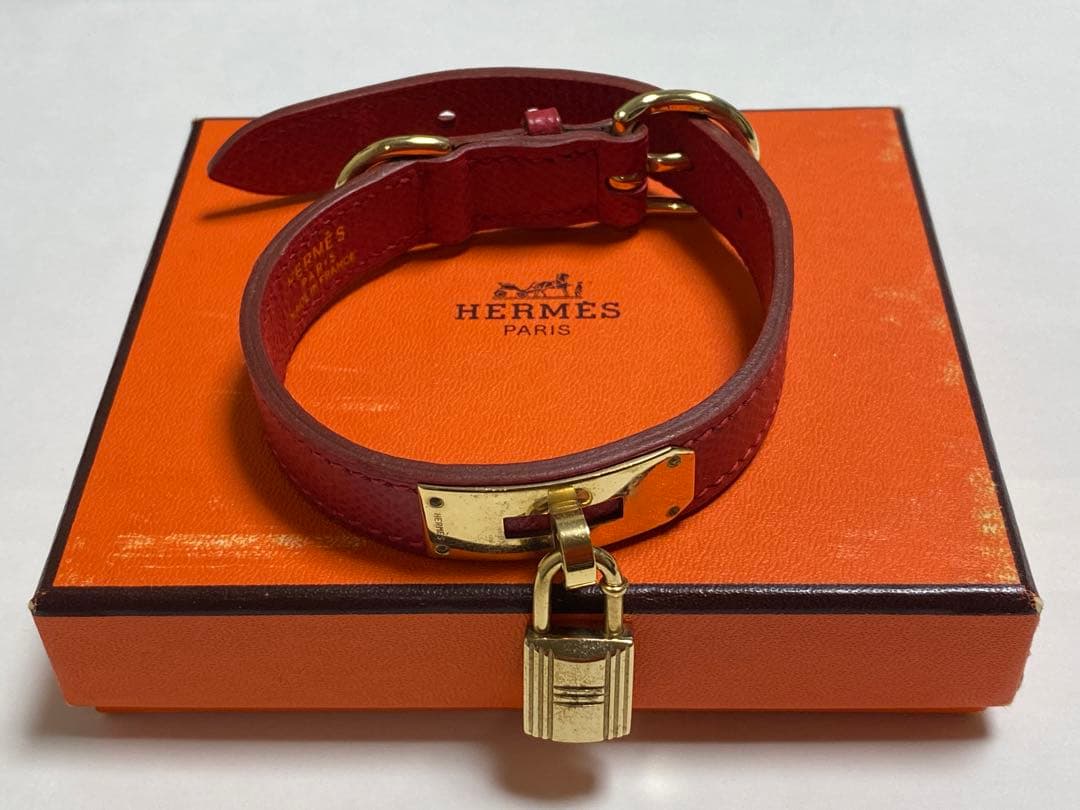 【レア】HERMES エルメス ケリー 首輪　カデナ ペット