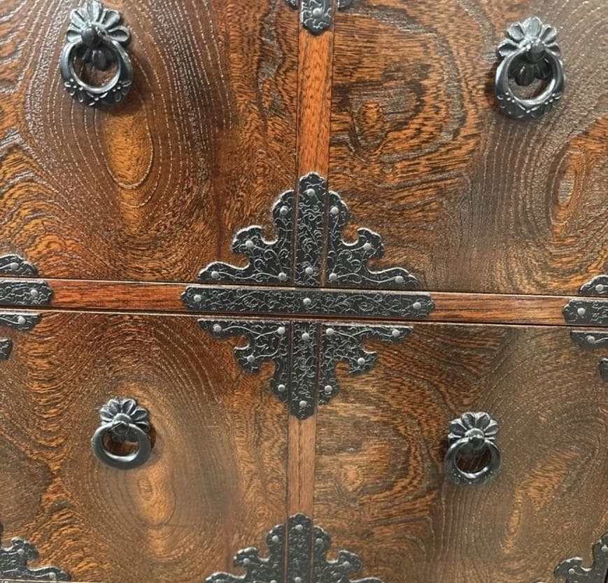 最終値下します。駿河民芸家具　欅材　小物引き出し　美品