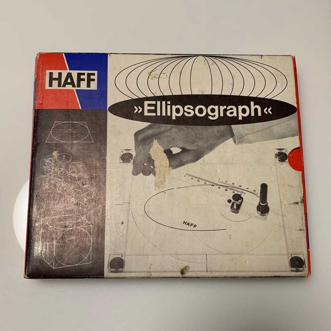 エリプソグラフ ハフ ビンテージ 製図用品 楕円コンパス HAFF 西ドイツ