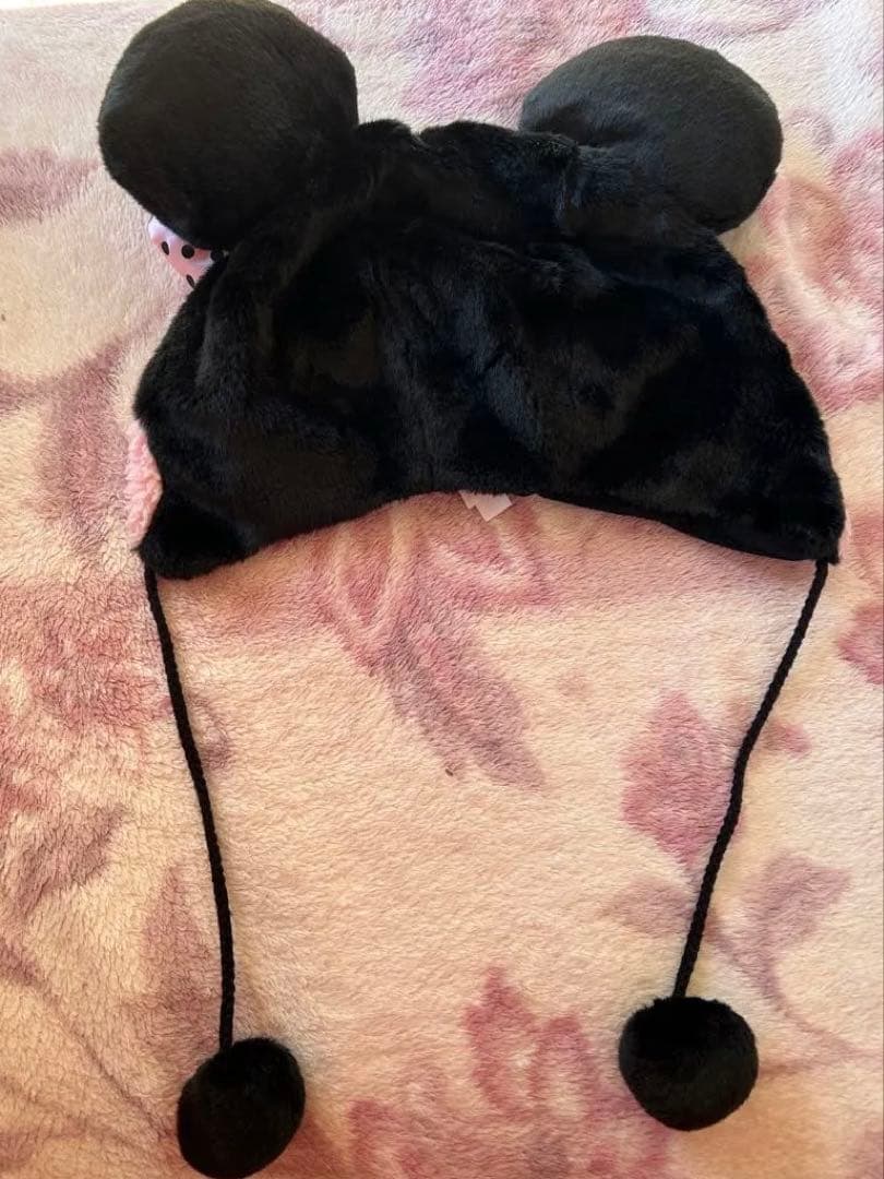 ディズニー ミニー ファンキャップ リボン 黒