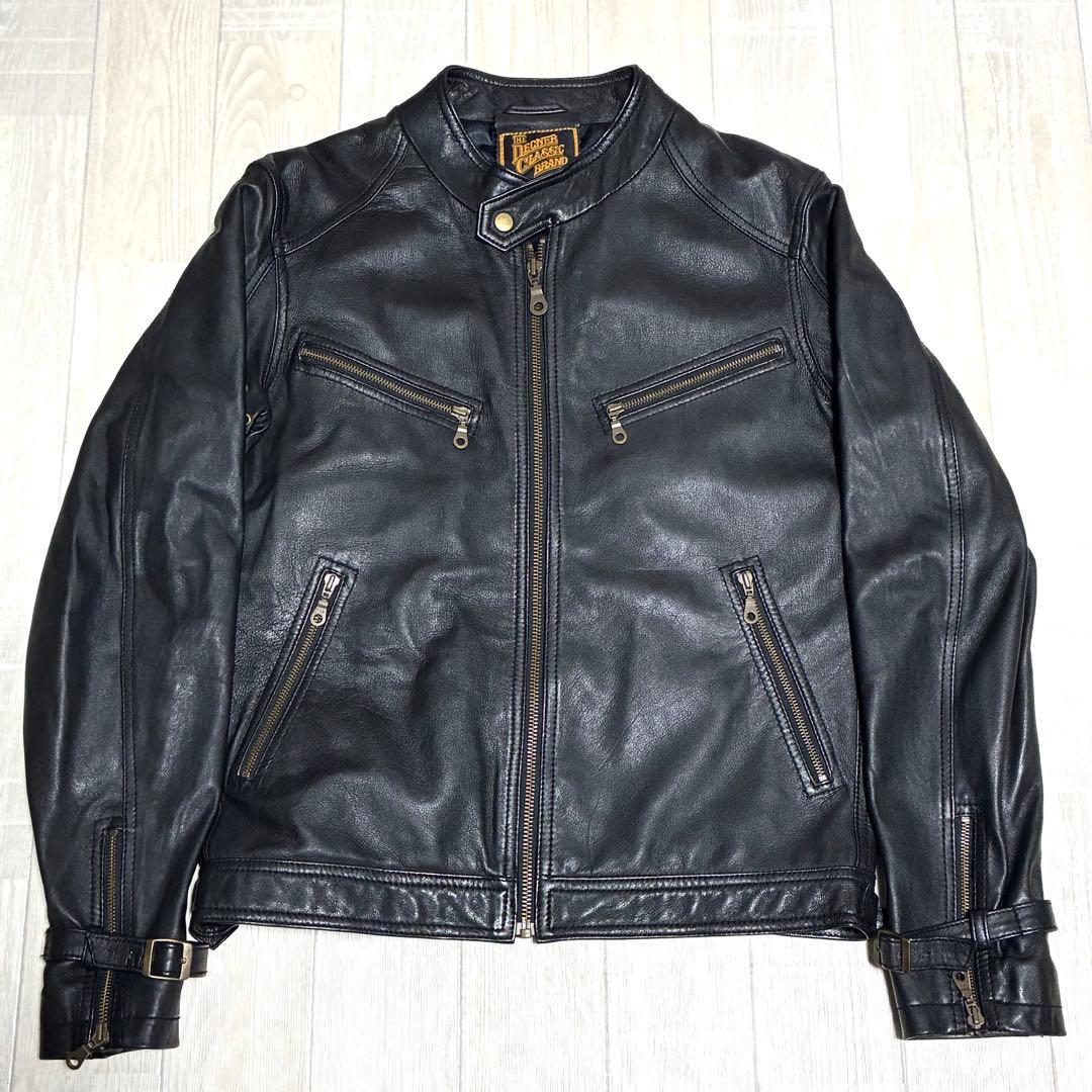 DEGNER 8SJ-1 レザージャケット シープレザー XL ブラック