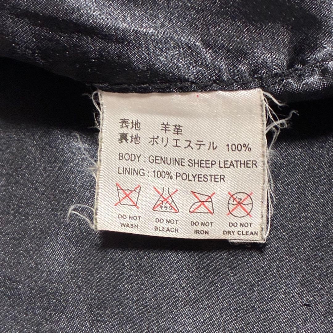 DEGNER 8SJ-1 レザージャケット シープレザー XL ブラック