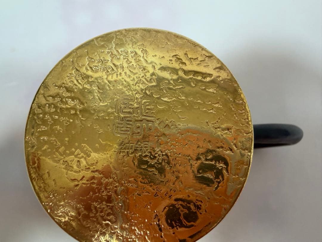 純銀製 饕餮文 獣口 金メッキ 急須 銀瓶 煎茶道具