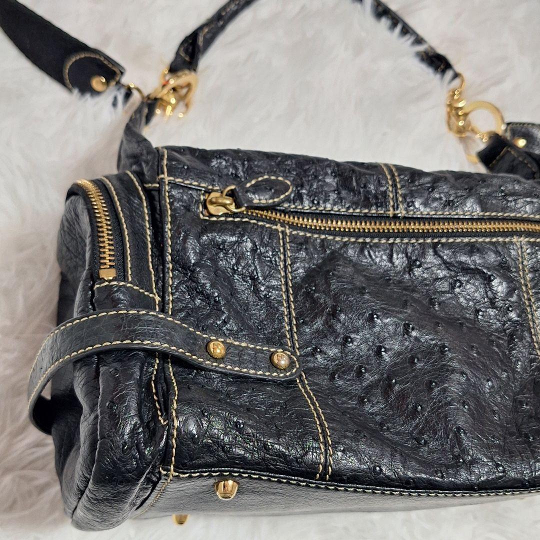 y2k grunge coquette 2way ショルダー バック ブラック