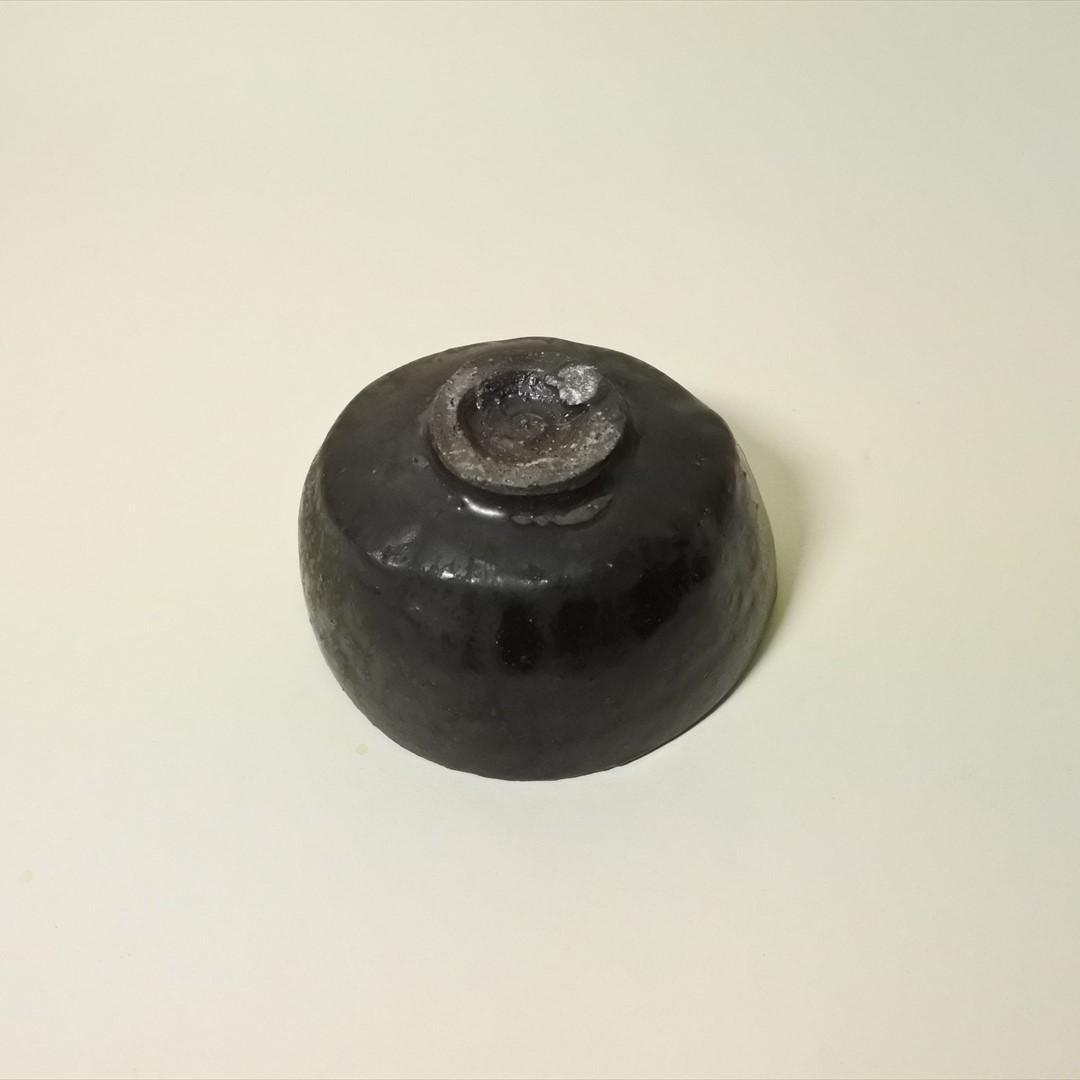 明治時代　黒茶碗　骨董品　アンティーク　茶道具 b
