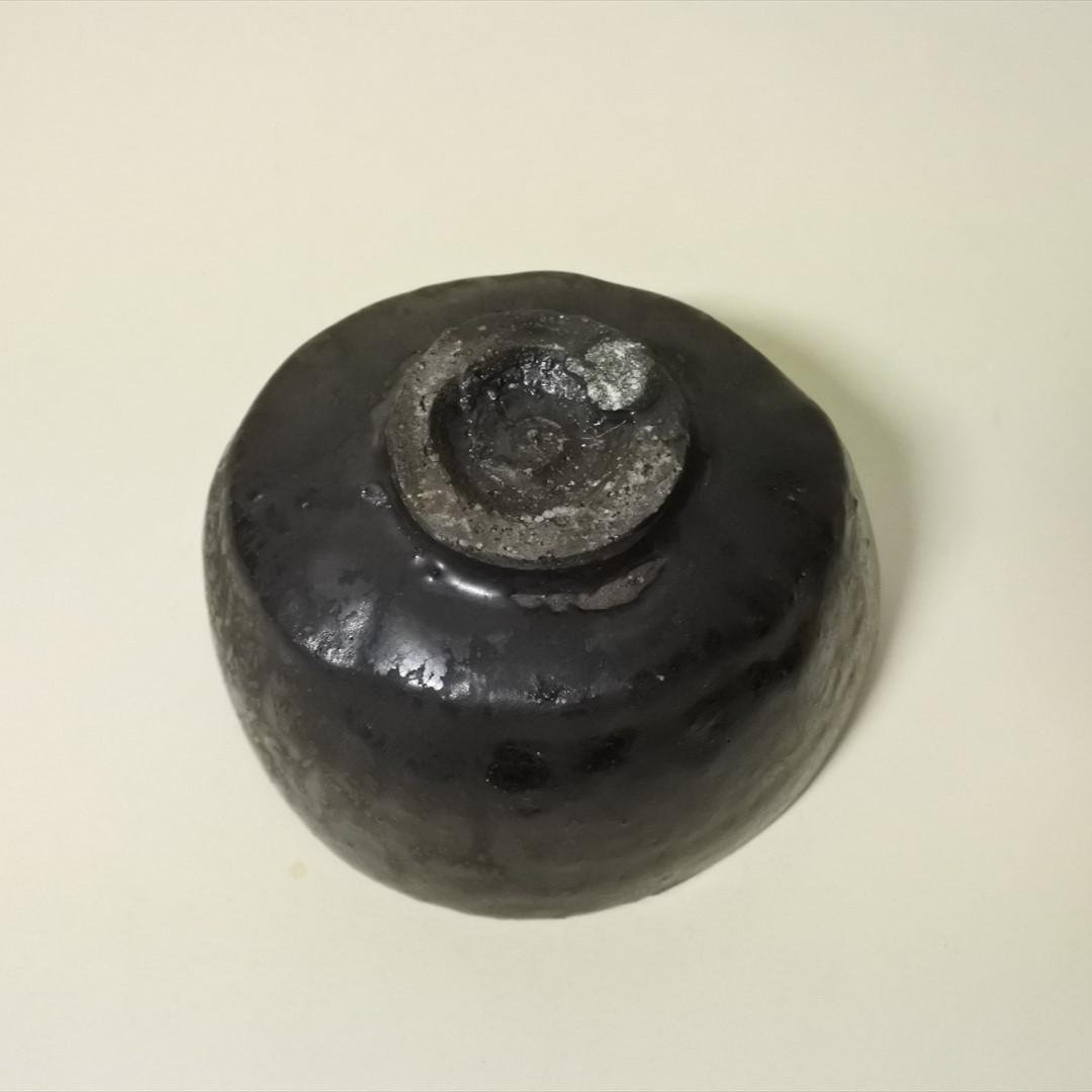 明治時代　黒茶碗　骨董品　アンティーク　茶道具 b