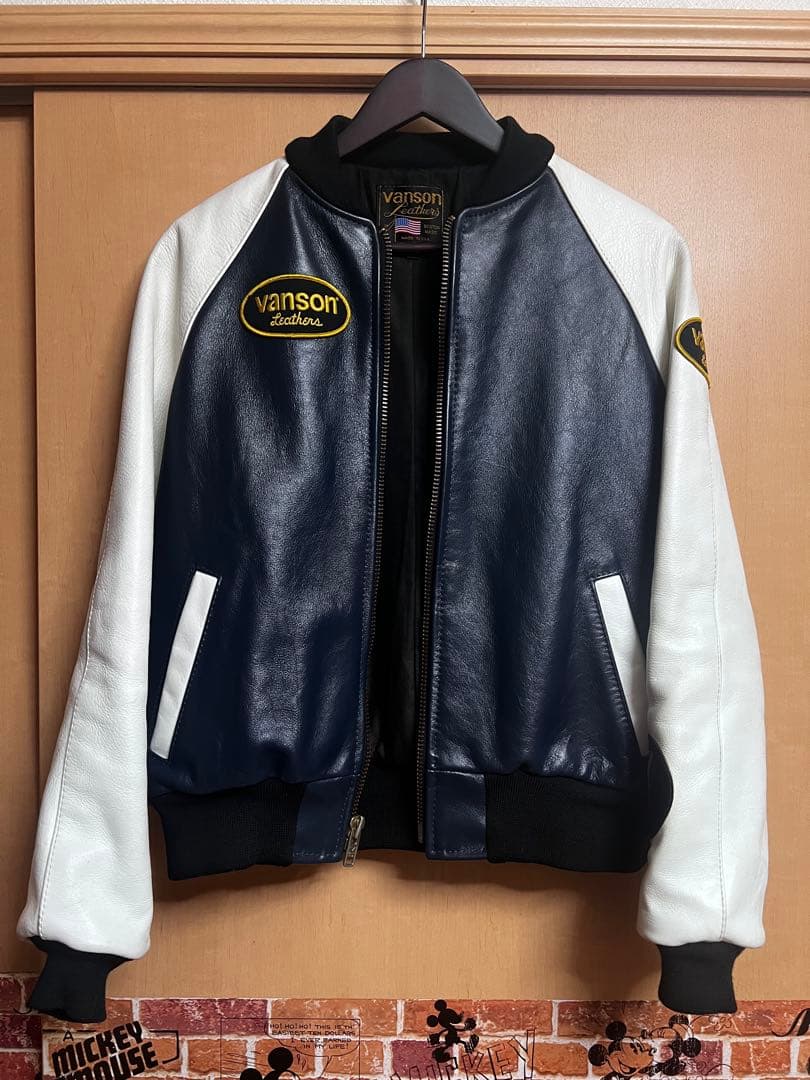 vanson バンソン　レザージャケット　スタジャン　 サイズ40